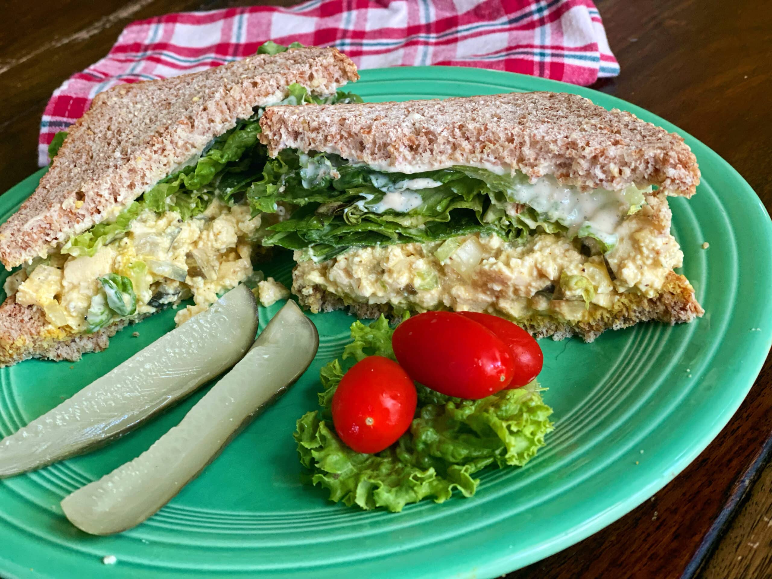 Easy Eggless Salad Sandwich