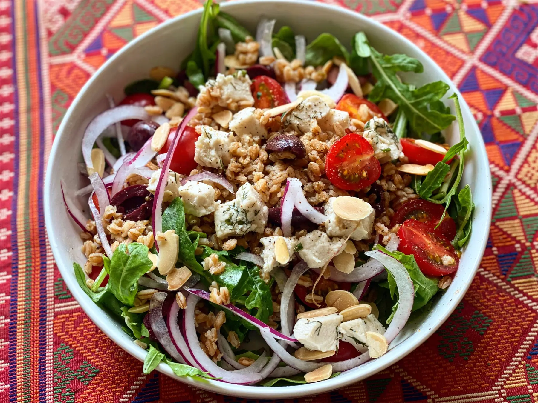 Featured image for “Warm Farro and Arugula Salad”